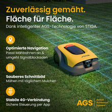 Laden Sie das Bild in den Galerie-Viewer, Stiga kabelloser Mähroboter A 6v - mit kostenloser Abdeckung