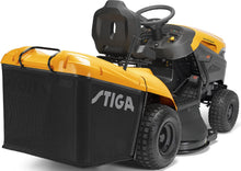 Laden Sie das Bild in den Galerie-Viewer, Stiga Rasentraktor Estate 798 W Special HONDA mit Mulchstopfen, Anhängerkupplung und Ladegerät